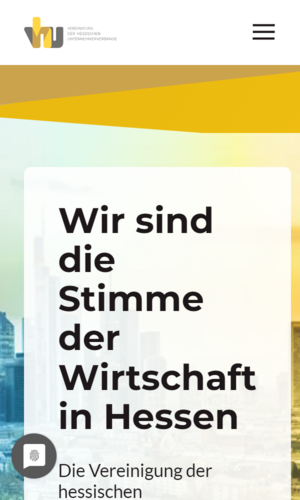 Mobilversion „Vereinigung der hessischen Unternehmer­verbände” von numero2