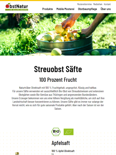 Tablet-Darstellung „ObstNatur” von numero2